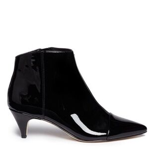 EUC Sam Edelman Black Kinzey 2 Patent Leather Booties Size 8.5